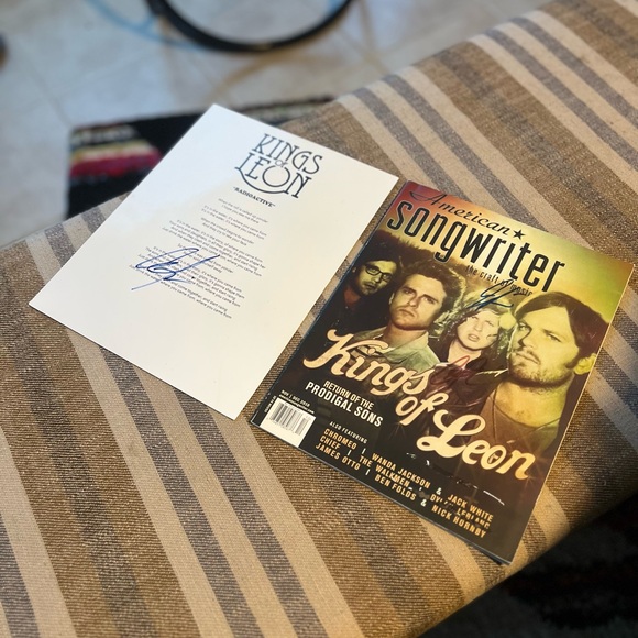 Kings of Leon Caleb Followill Signed Memorabilia Set - Picture 2 of 8